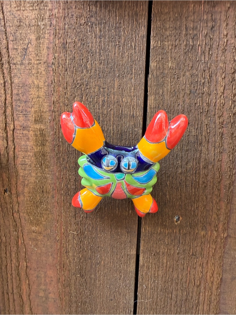 Colorful Talavera  Crab Wall Decor